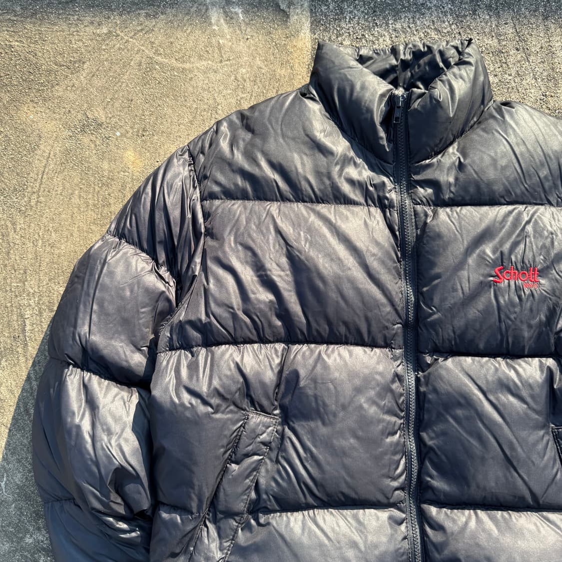 [L~XL] 90s Schott 쇼츠 다운 패딩 자켓 상품이미지4