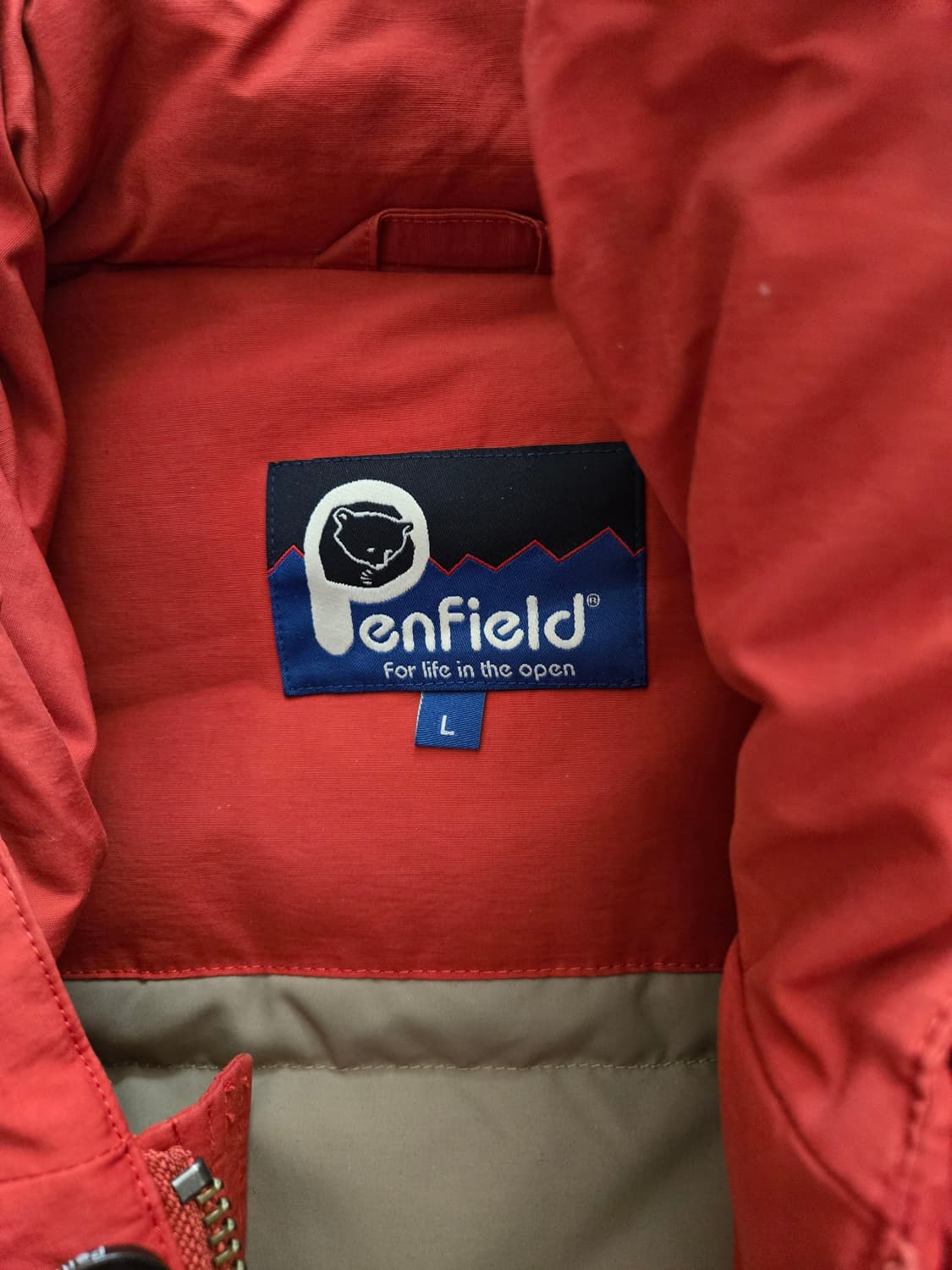 [펜필드] 빨간색 후드 패딩 자켓 L 상품이미지2