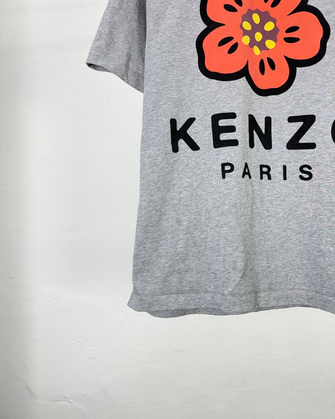 겐조 보크 플라워 코튼 하프 티셔츠 그레이 상품이미지4