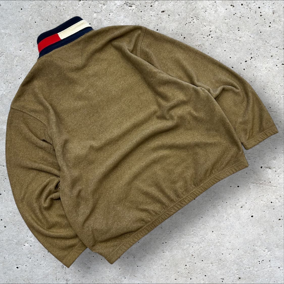 [M] 타미힐피거 올드스쿨 하프집업 플리스 브라운 상품이미지2