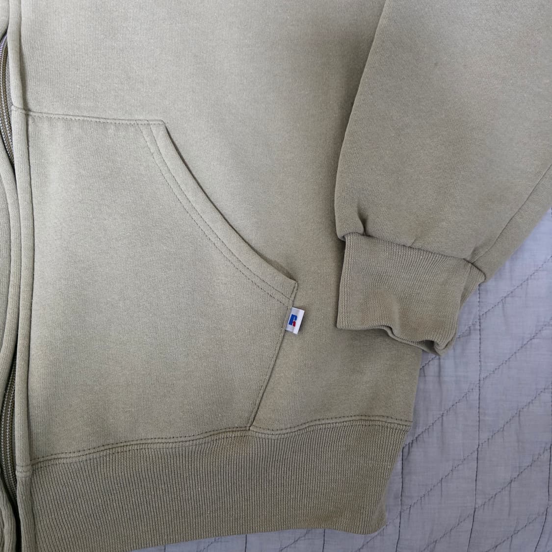 [L] 90s 빈티지 러셀 애슬레틱 후드집업 베이지 ver. 굿 상품이미지2