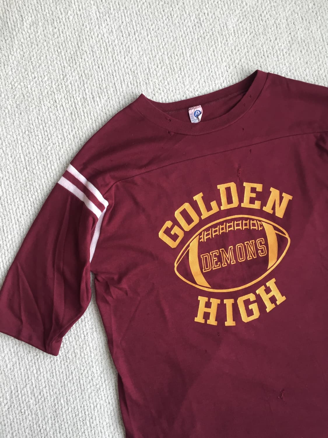 70‘s artex 풋볼 티셔츠 마룬 상품이미지2