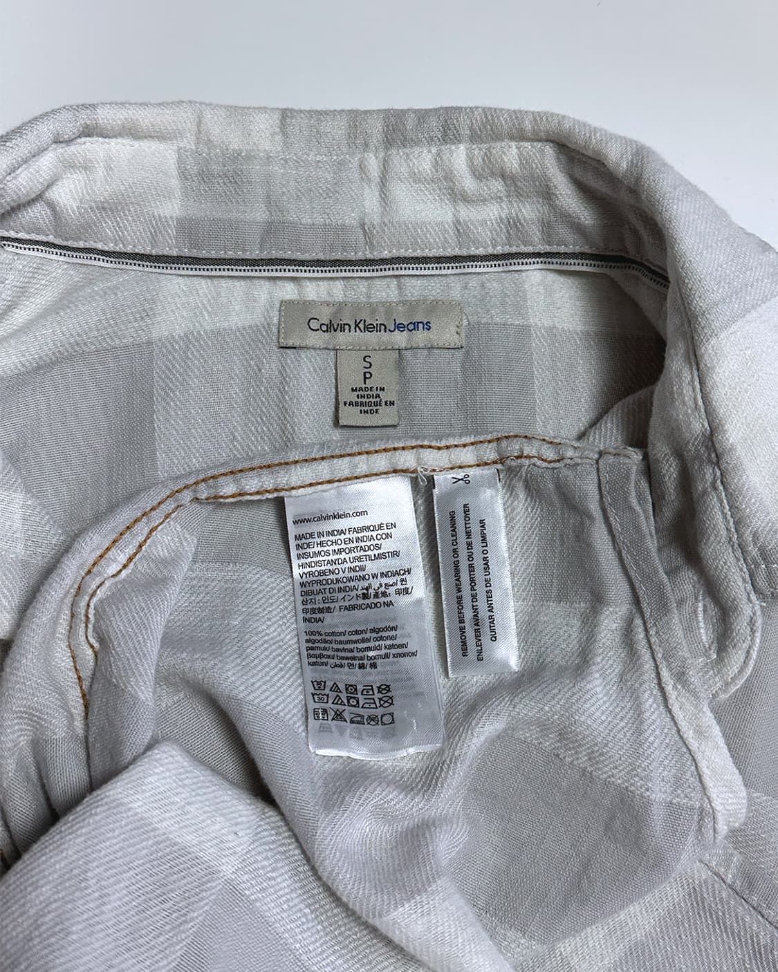 CK 캘빈클라인 체크 셔츠 상품이미지3