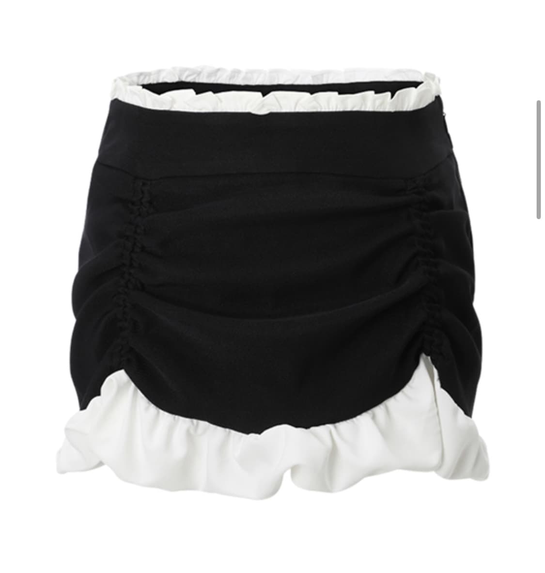 쓰리타임즈 버블링 스커트 블랙 상품이미지1