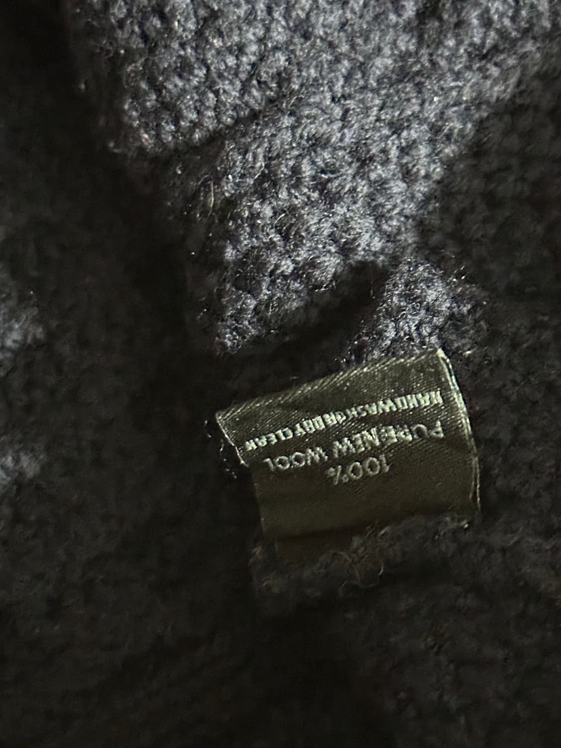 90s Peregrine 영국제 울 케이블 가디건 M 상품이미지4