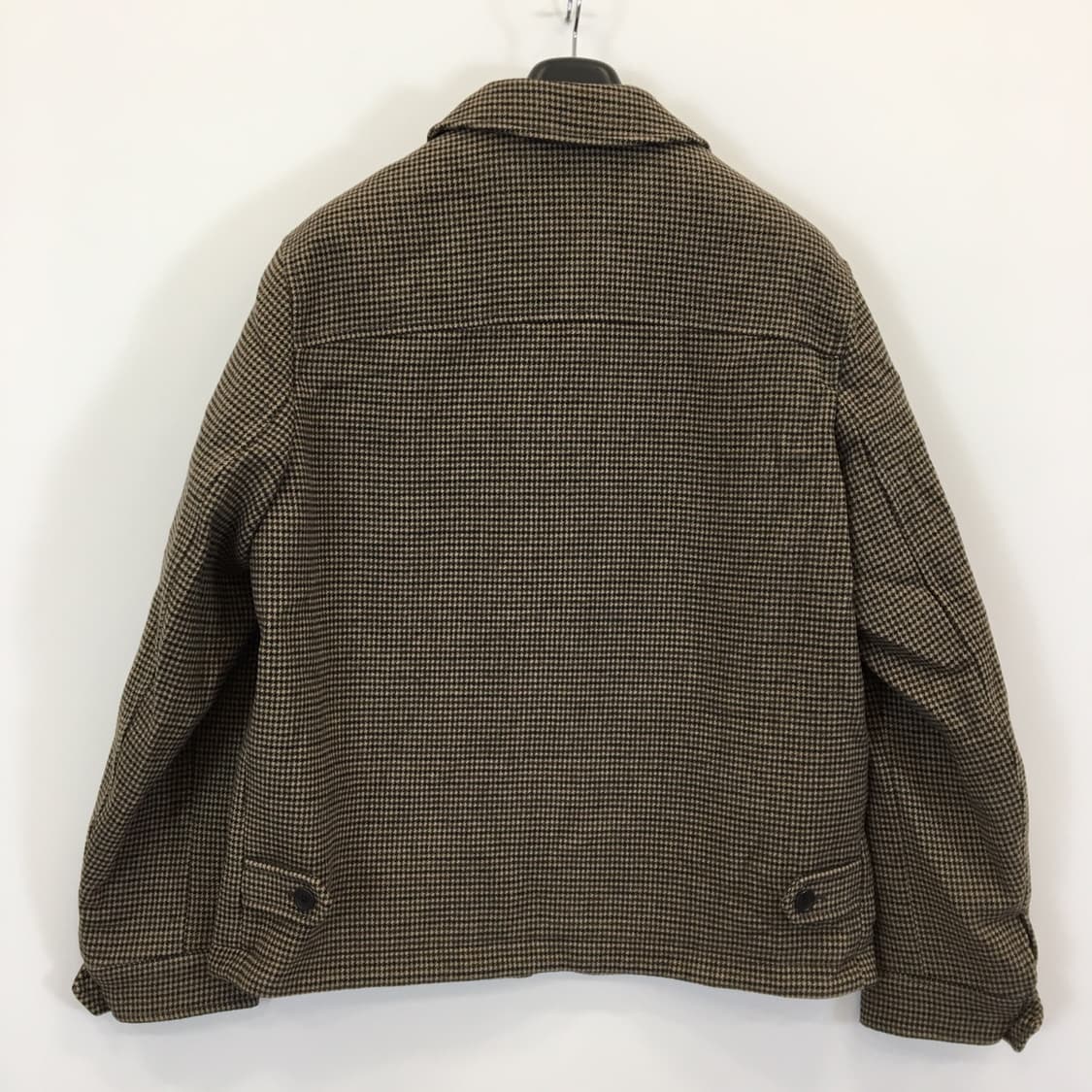 유니클로 하운드투스 체크 블루종점퍼 L 상품이미지4