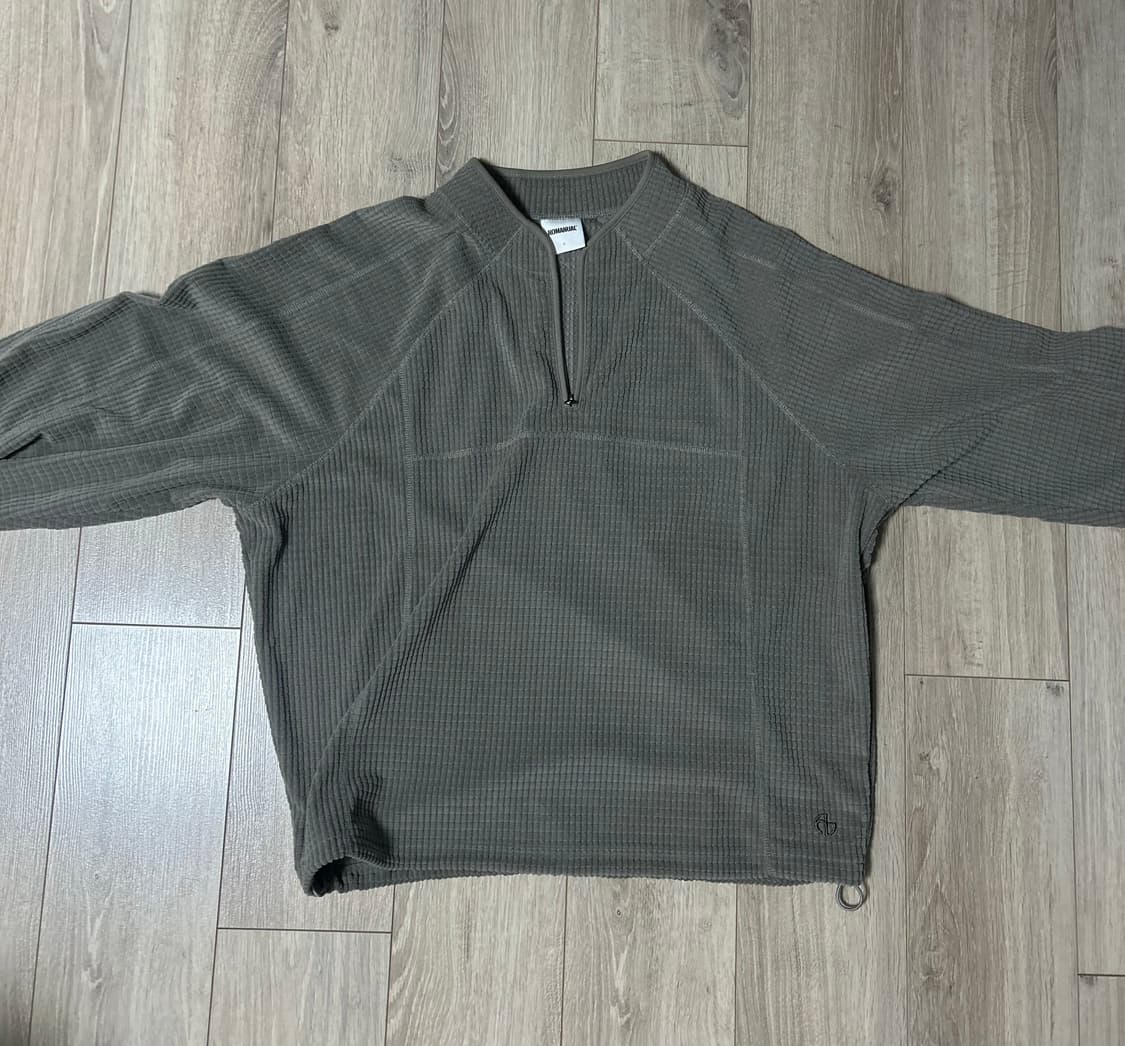 노매뉴얼 헤비 와플 하프 집업 상품이미지1