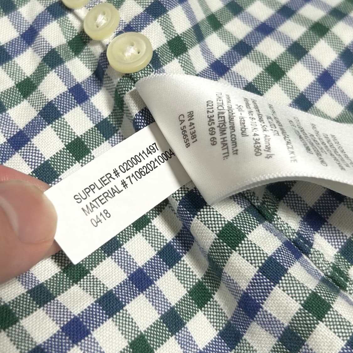 [S] Polo 폴로 랄프로렌 신형 체크셔츠 상품이미지6