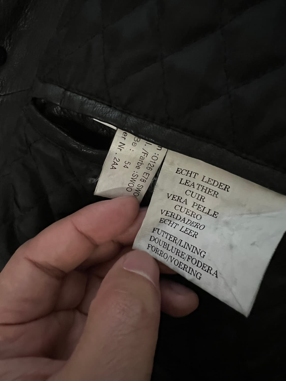 빈티지 레더 카코트 상품이미지5