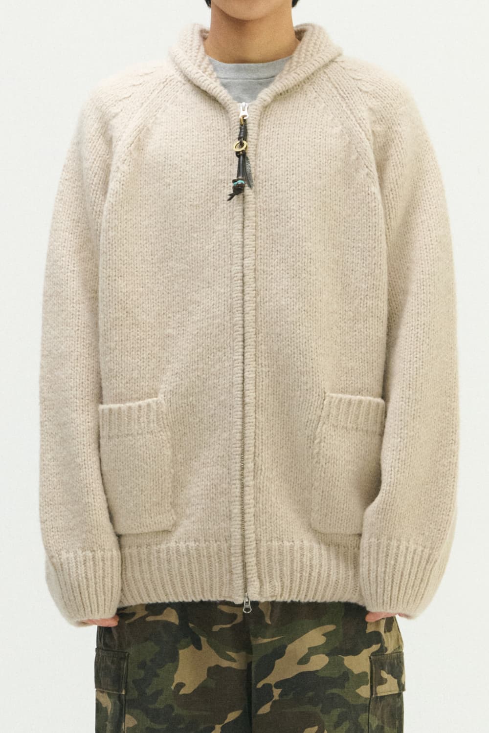 퍼렌 코위찬 오트밀 색상 2 사이즈 판매합니다. 상품이미지1