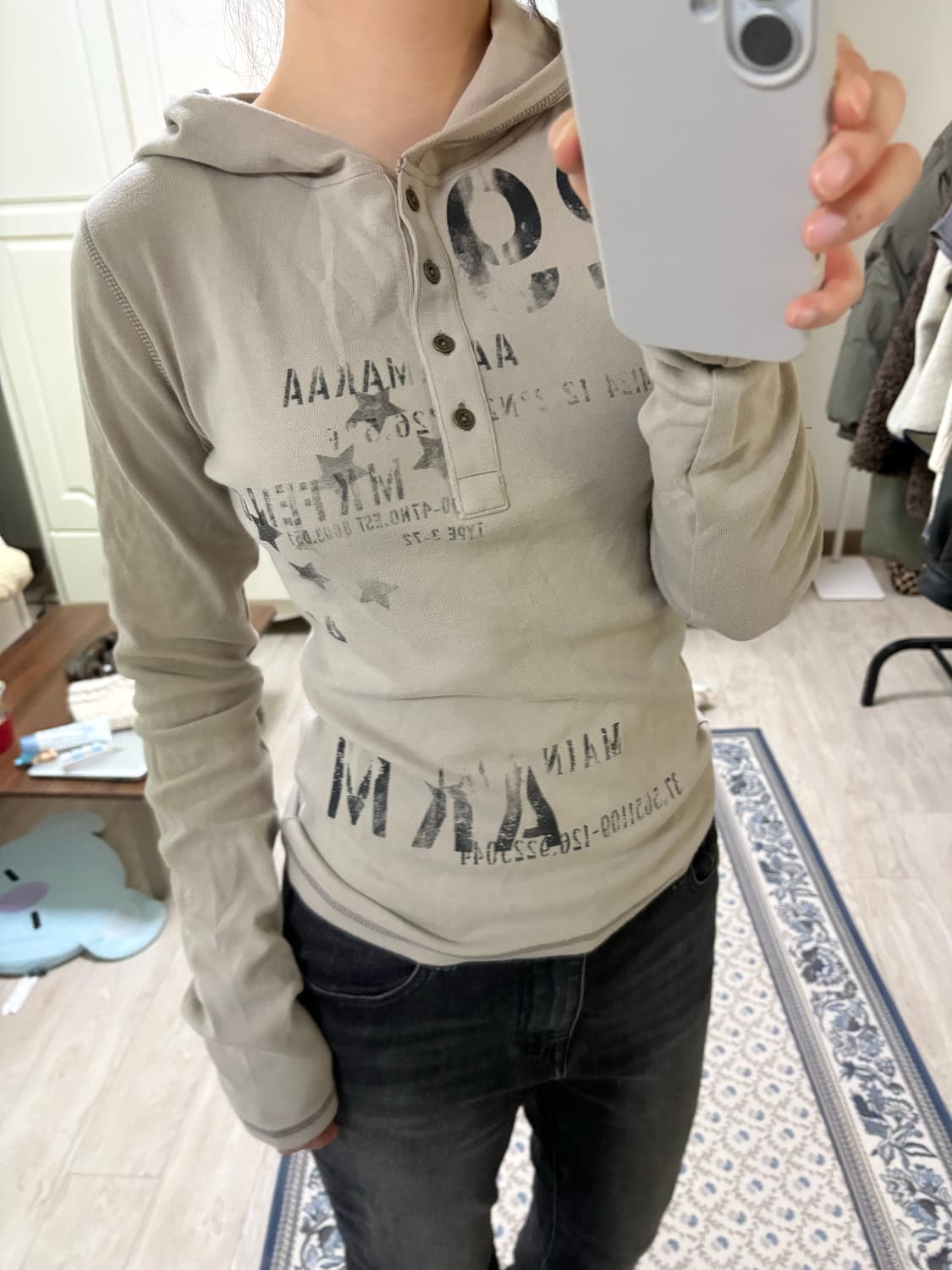 아캄 티셔츠 베이지 (공홈품절) 상품이미지3