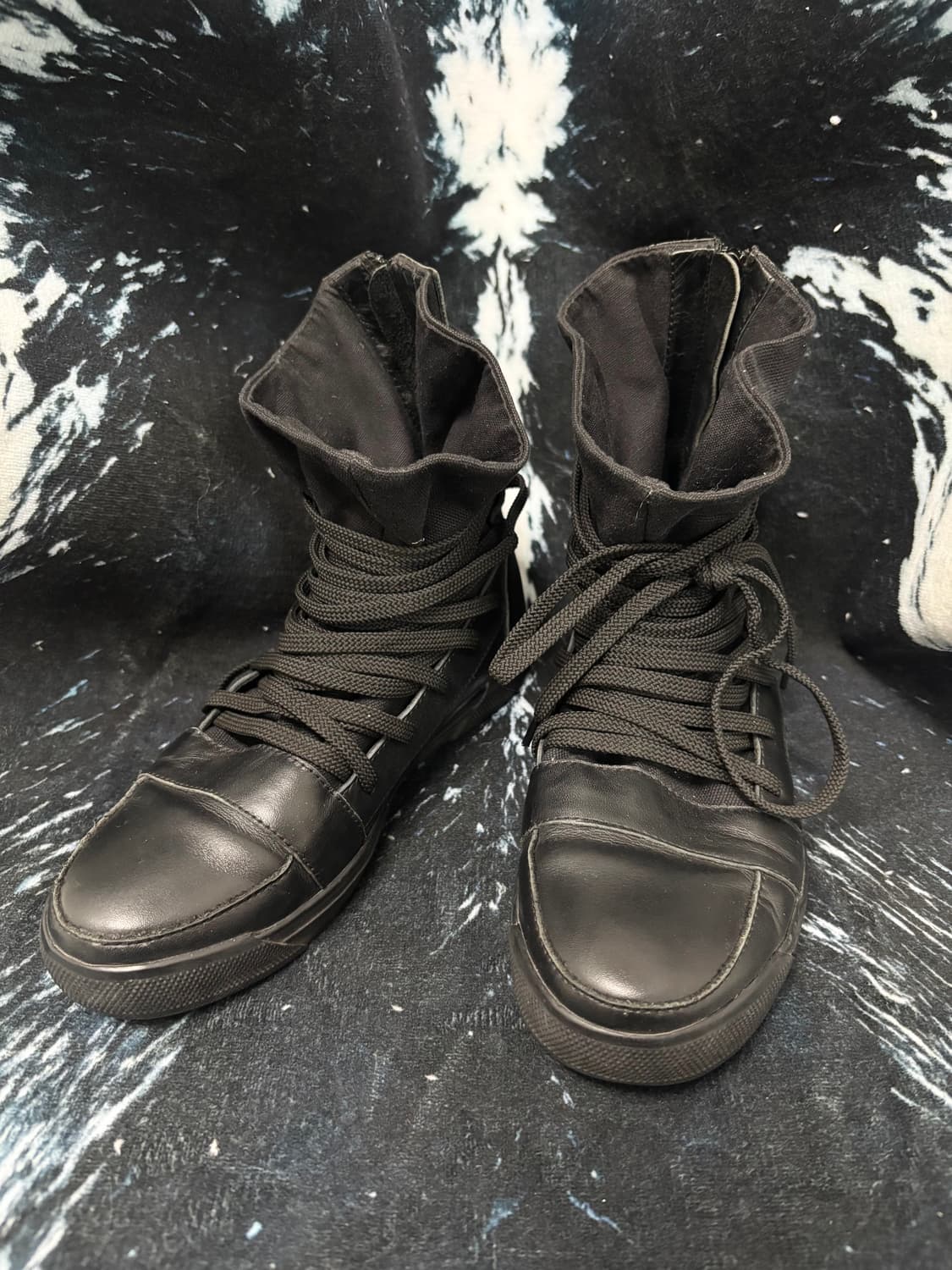 [🖤Opium🖤]Black aesthetic High Shoes 상품이미지3