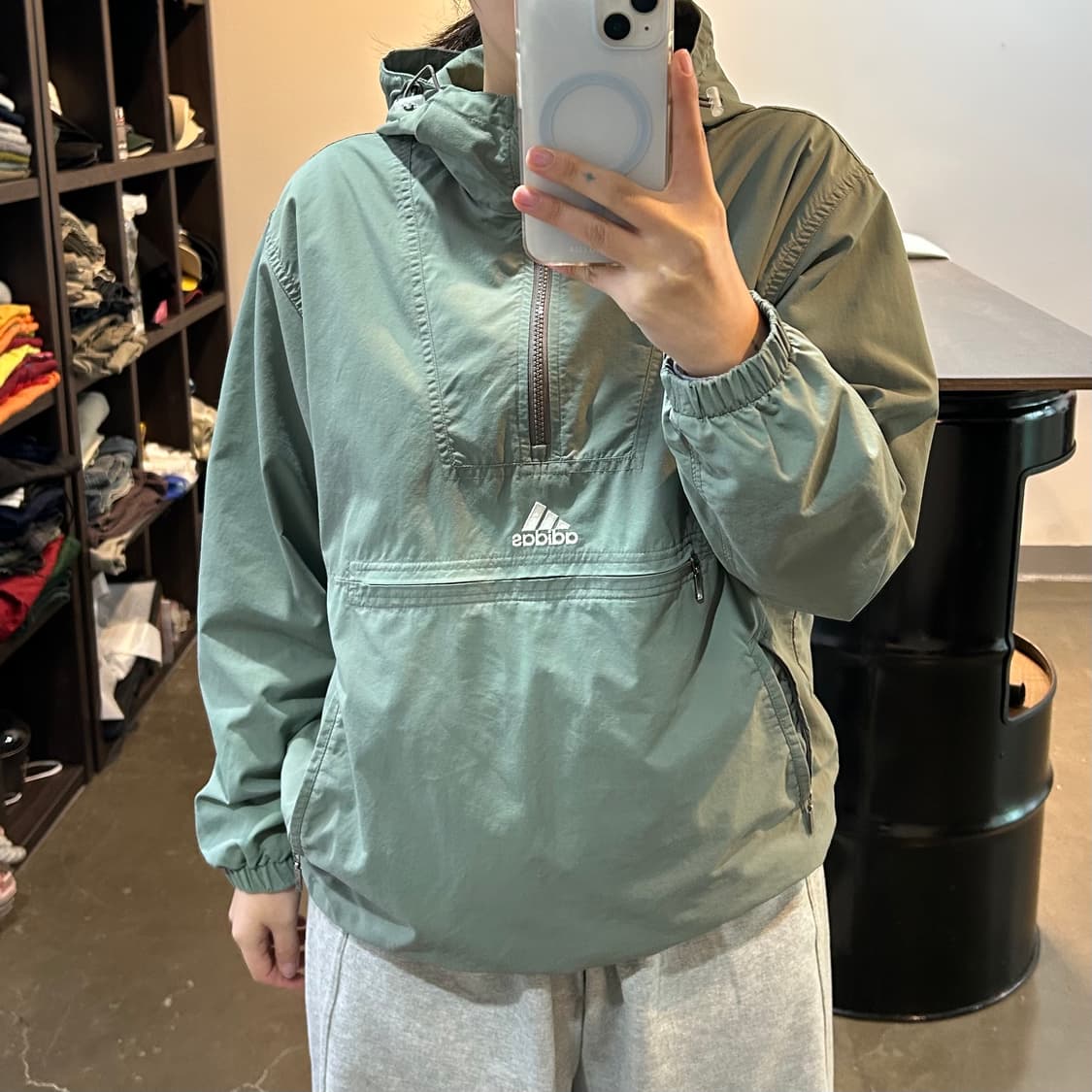 빈티지 아디다스 아노락 후드 바람막이 상품이미지8