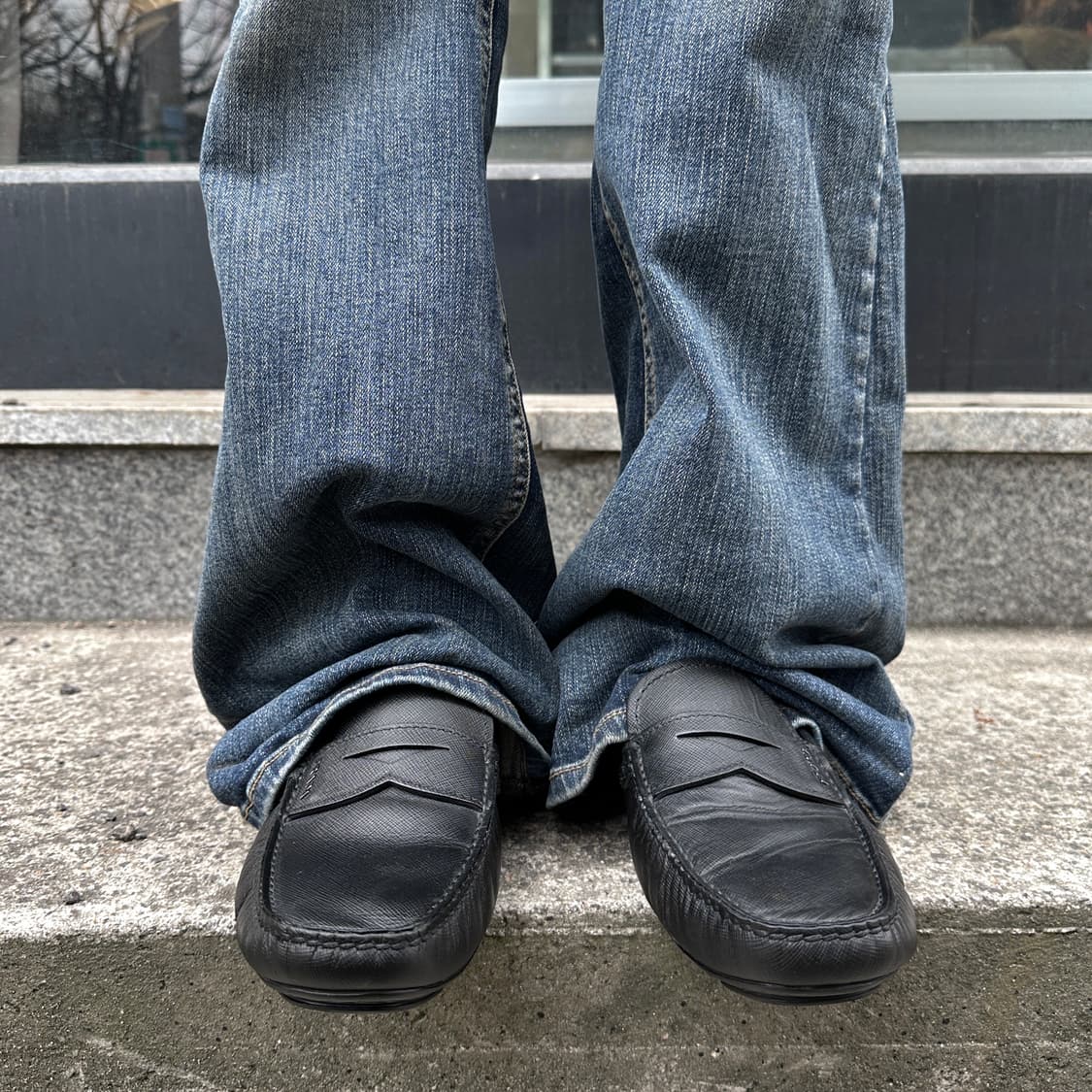 00s 프라다 가죽 드라이빙 로퍼 상품이미지9