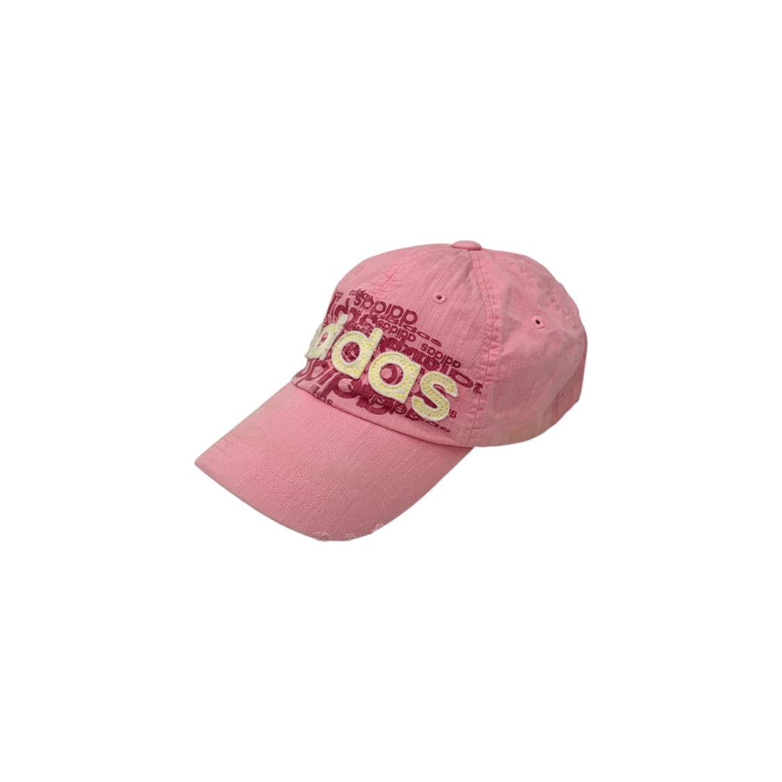 아디다스 정품 올드스쿨 빈티지 빅로고 핑크 볼캡 모자 상품이미지2