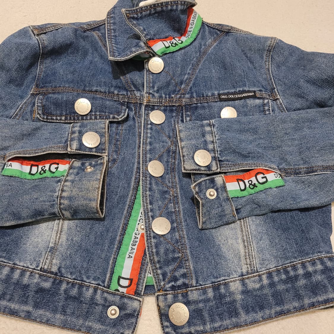 돌체앤가바나 크롭 데님 자켓 M 상품이미지5