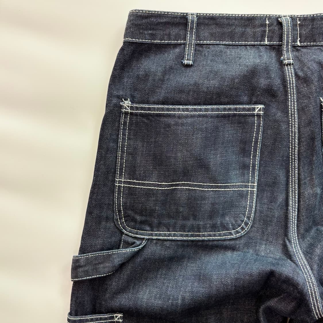 빈티지 콘트라스트 스티치 카펜터 데님 팬츠 상품이미지5