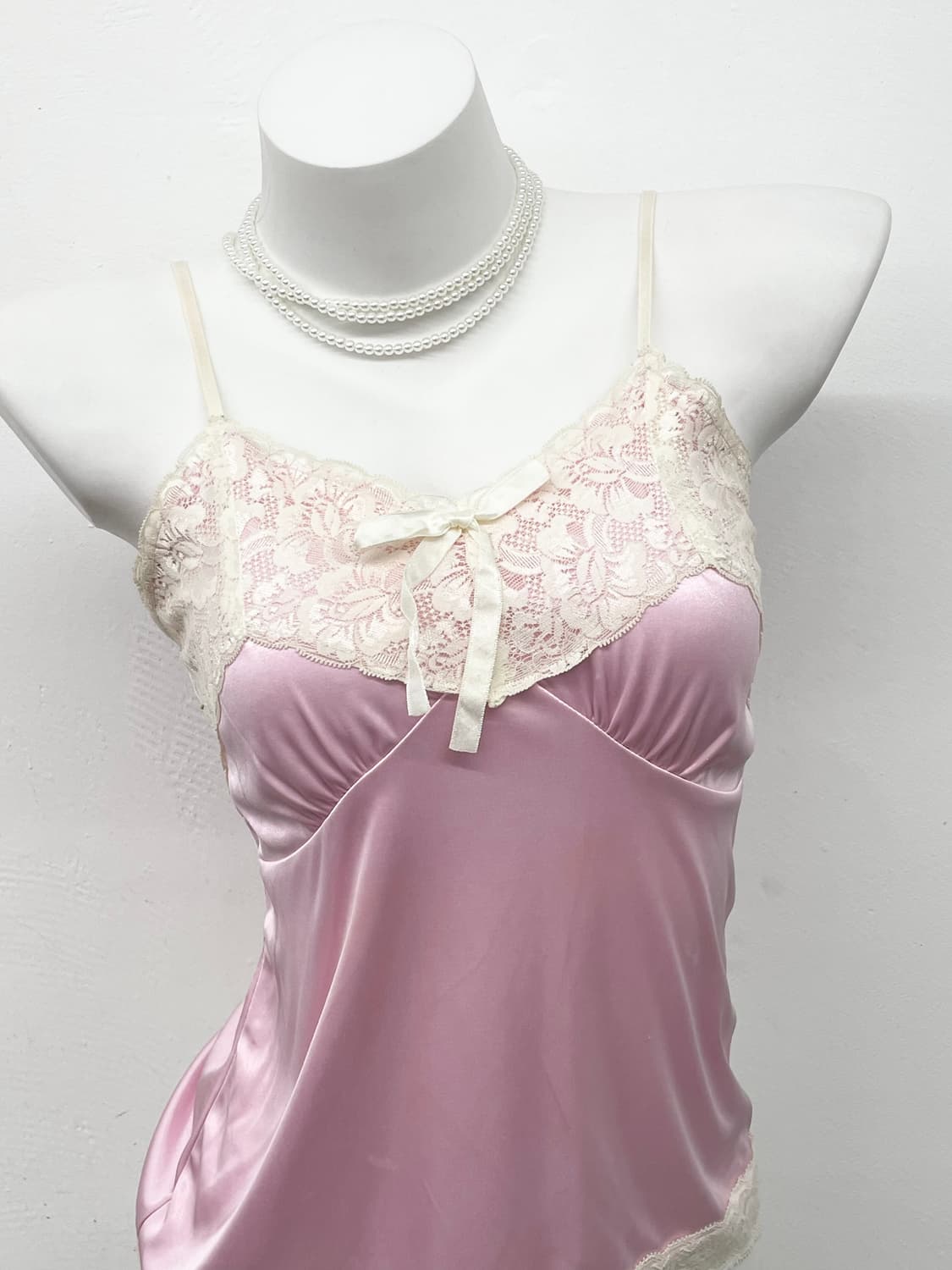 히메갸루 레이스 셔링 슬립 상품이미지2