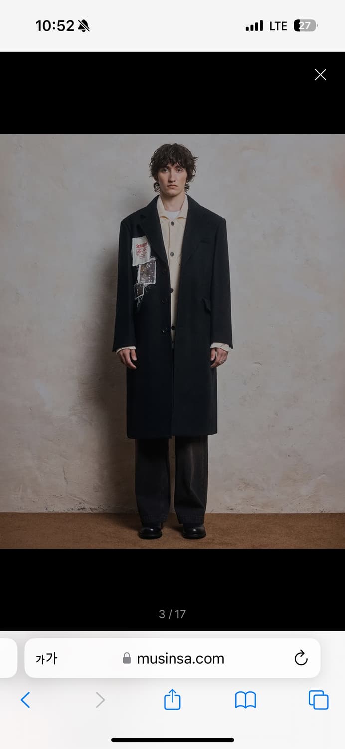 Martin Plan(마틴 플랜) 울코트 판매해요 상품이미지4