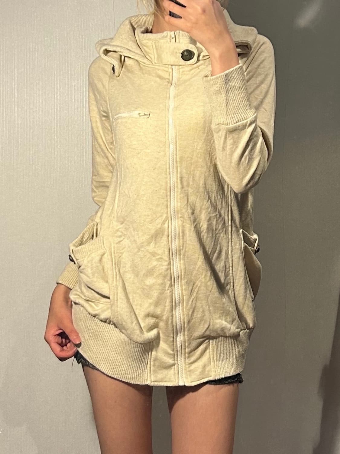 y2k buttons detailed zip-up 상품이미지2