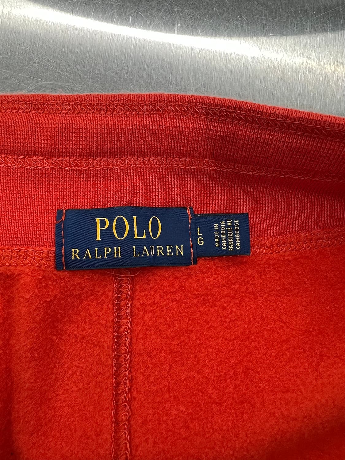 폴로 랄프로렌 오렌지 레드 드로즈 트랙 팬츠 상품이미지7