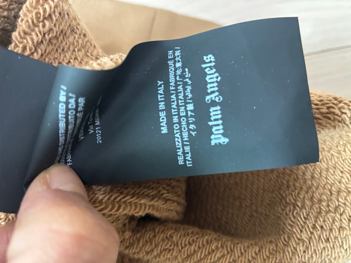 팜엔젤스 베이지/카멜컬러 베어 후드 xs (실제 S-L) 상품이미지6