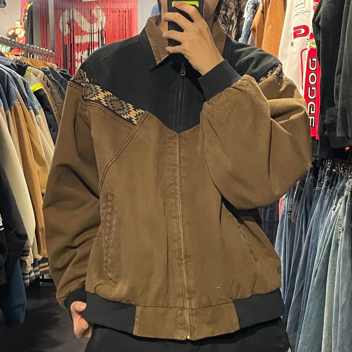 [IM] VTG 빈티지 브라운 카라 워크자켓 상품이미지2