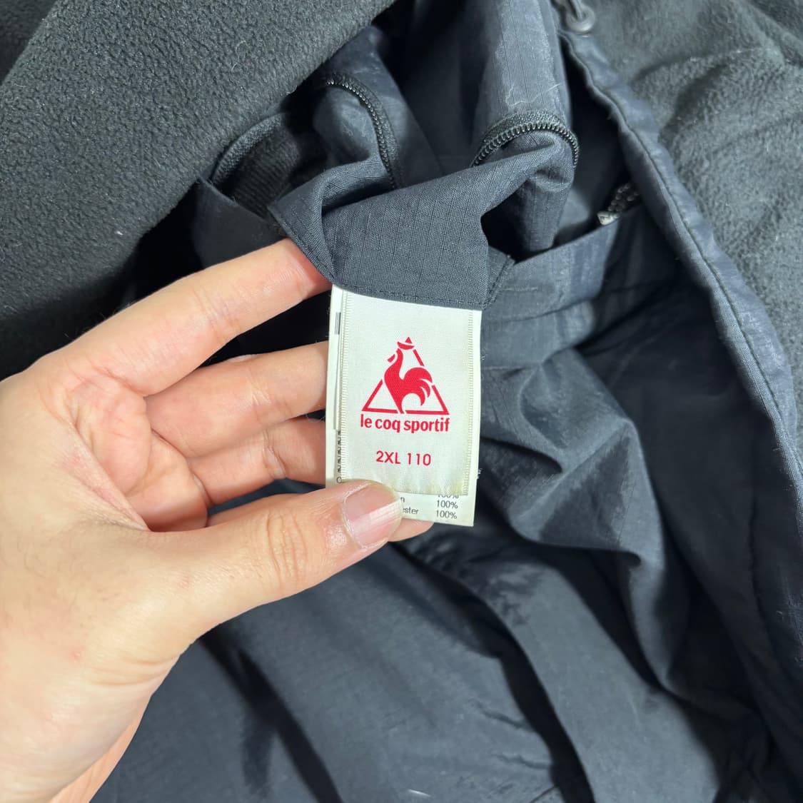 2XL 르꼬끄 스포르티프 블랙 리버시블 바막자켓 상품이미지6