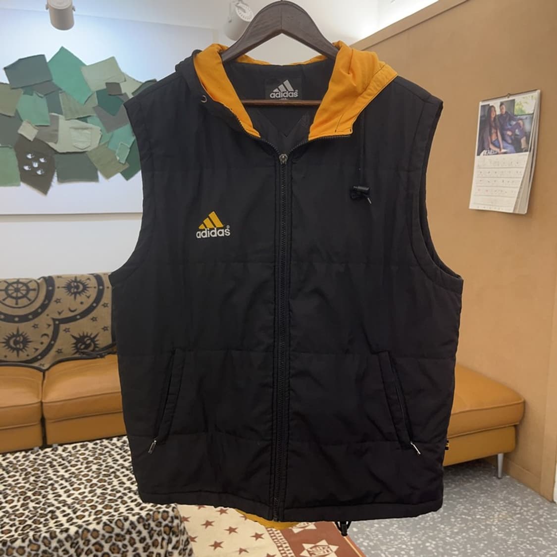 아디다스 올드스쿨 레트로 삼선 패딩 조끼 105 C09088 상품이미지3