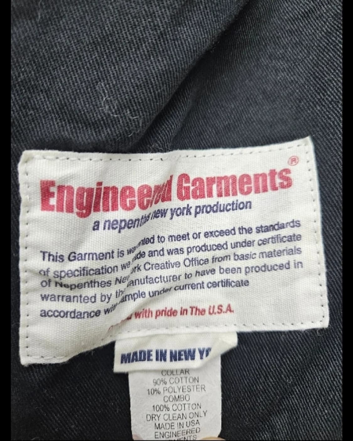 엔지니어드가먼츠 헤링본 울 케이프(M) 상품이미지3