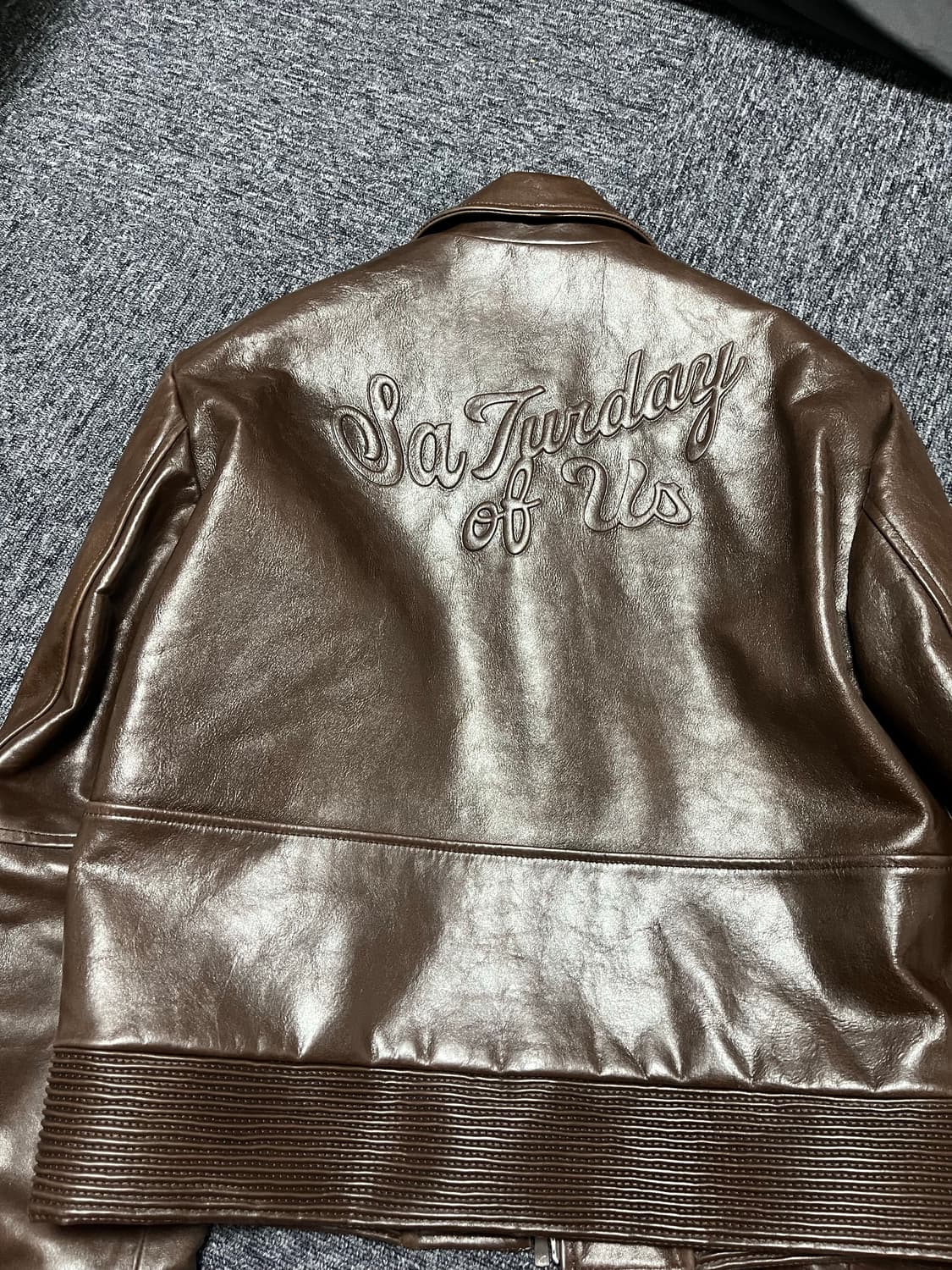 m) stu 레더자켓 상품이미지4