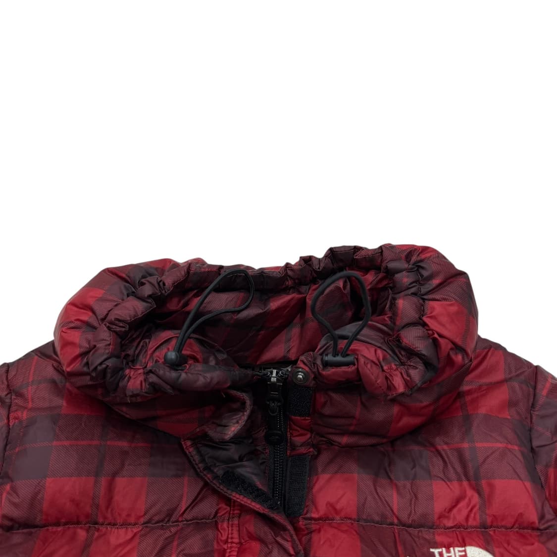 노스페이스 빈티지 모리걸 체크 700 패딩 레드 85 상품이미지3