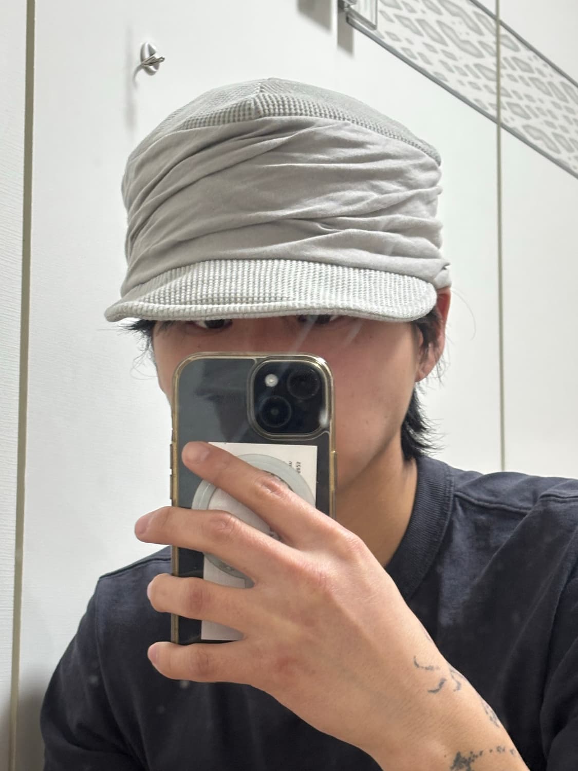 Ca4la 드레이프 와이어 니트 캡 상품이미지2