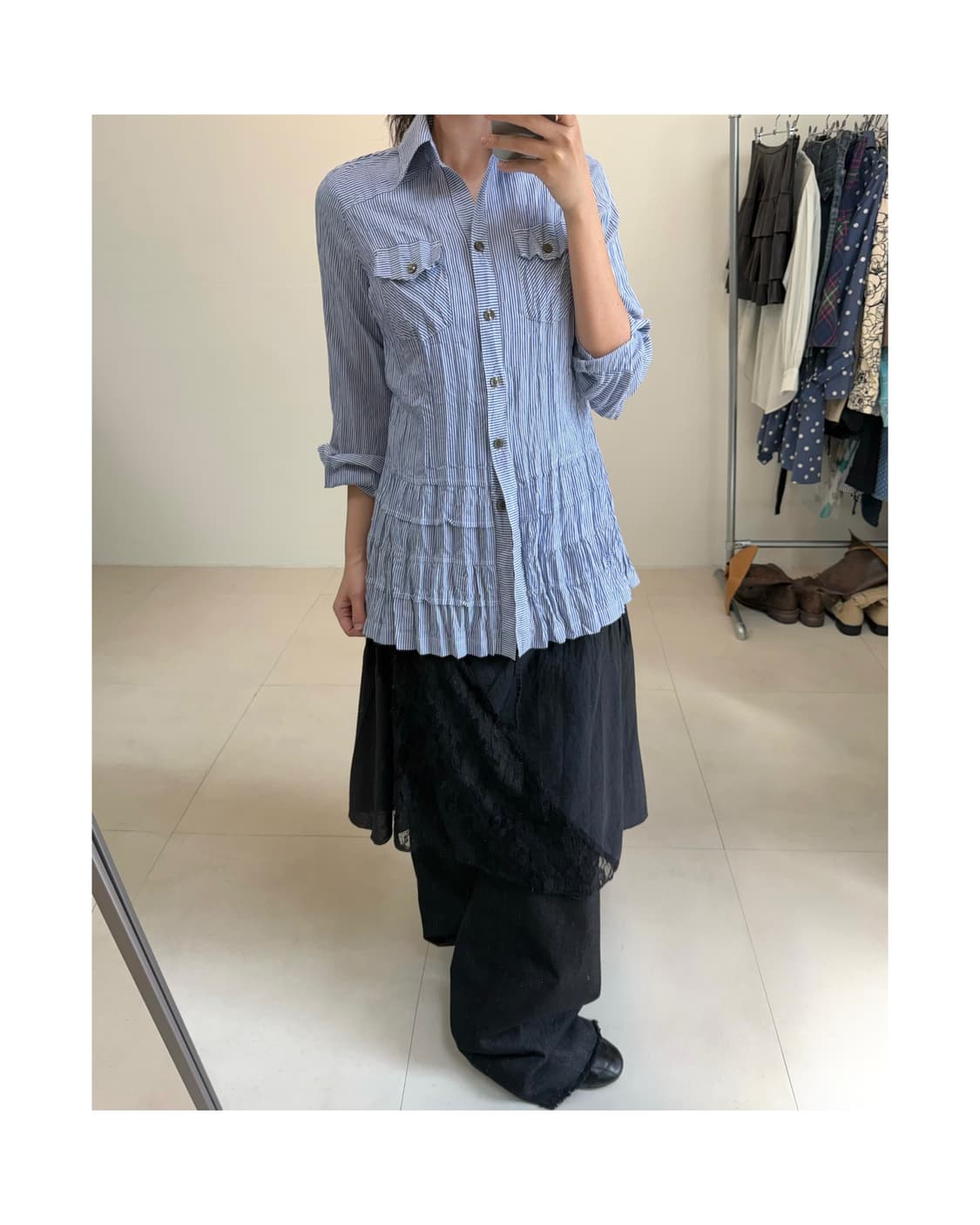 빈티지 링클 셔츠 상품이미지1