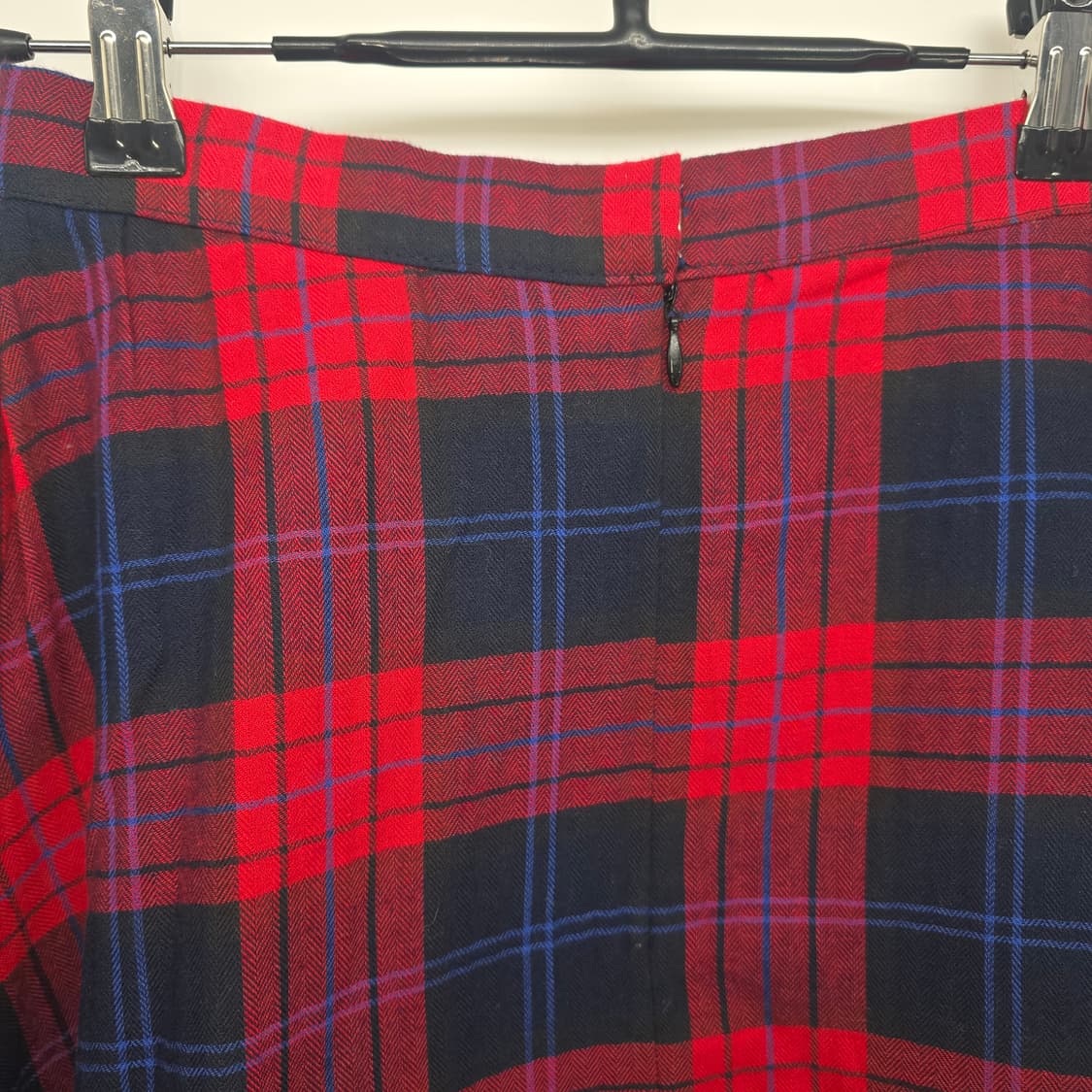 레드 체크 플레어 롱 스커트 44 상품이미지4
