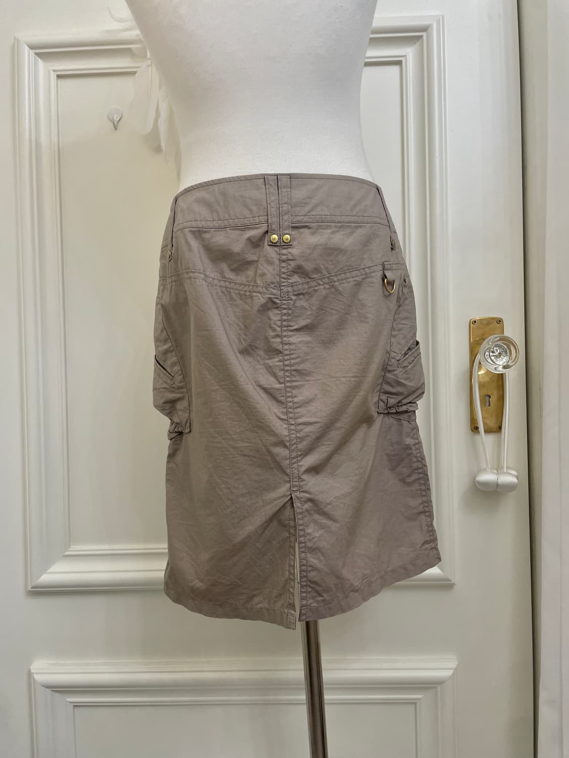 purple brown shirring pocket summer cott 상품이미지4