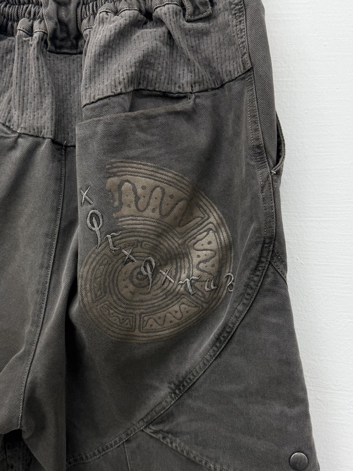 일본 빈티지 자수 바이커 팬츠 S 상품이미지6