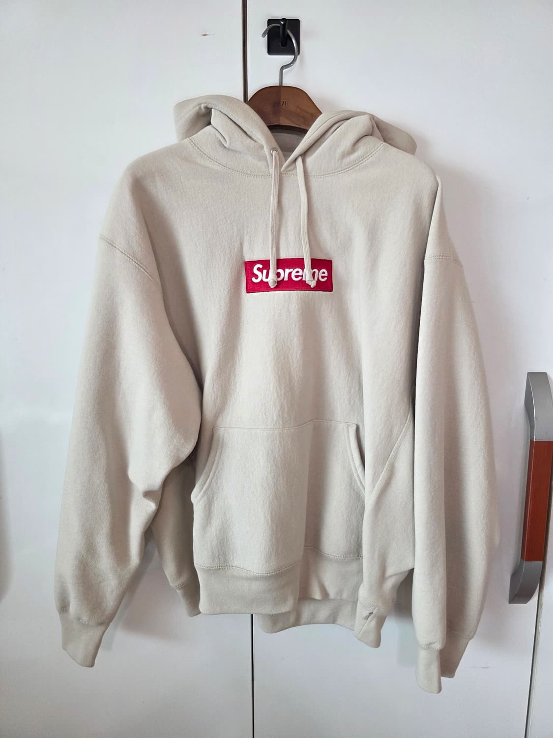슈프림 박스로고 후드 스웨트셔츠 스톤 상품이미지1