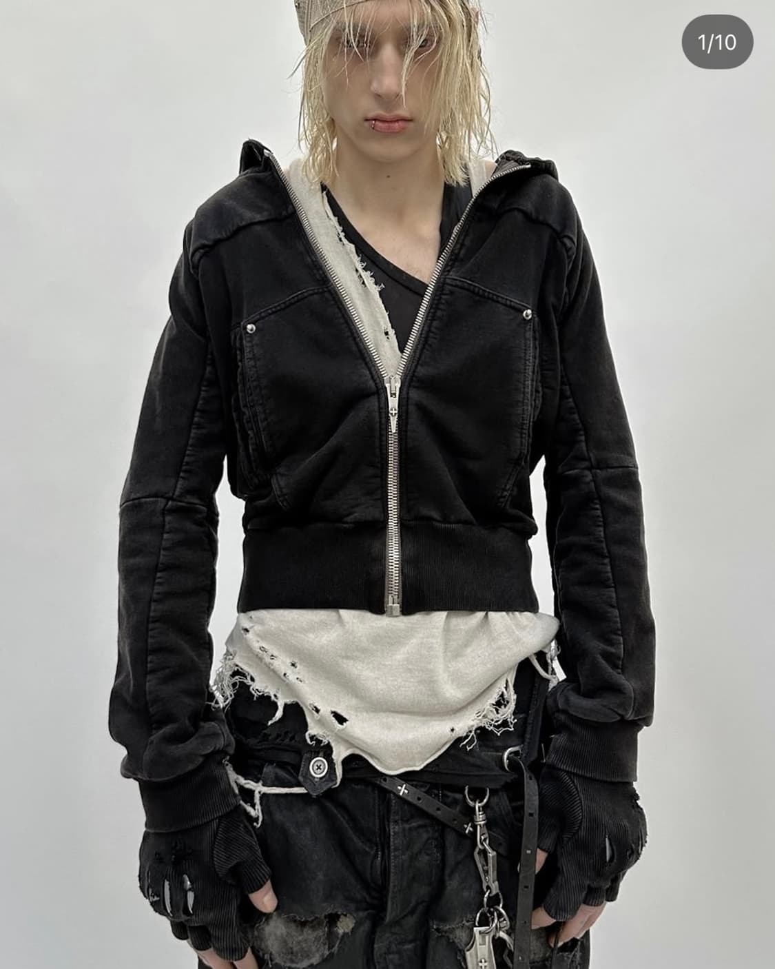BOZOMANE inserted killer zipper hoodie 상품이미지1