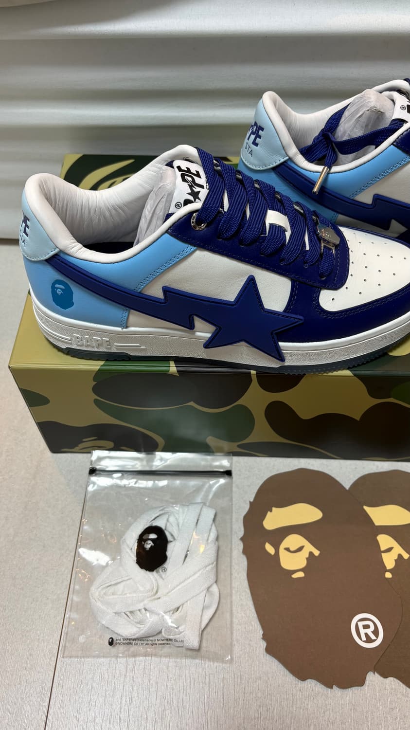 [미착용 새상품] 베이프 베이프스타 OS M2 블루 팔아요 상품이미지5