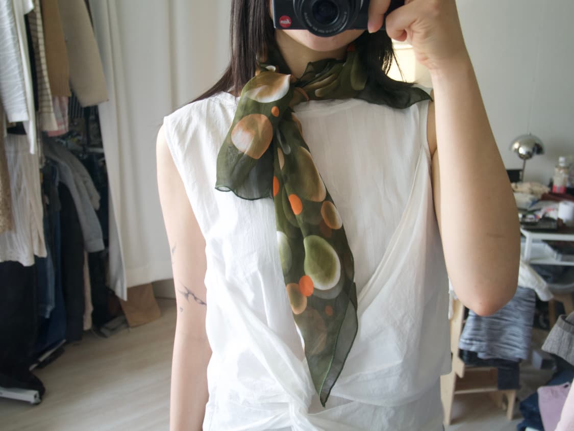 🔘circle pattern scarf🔘 상품이미지1