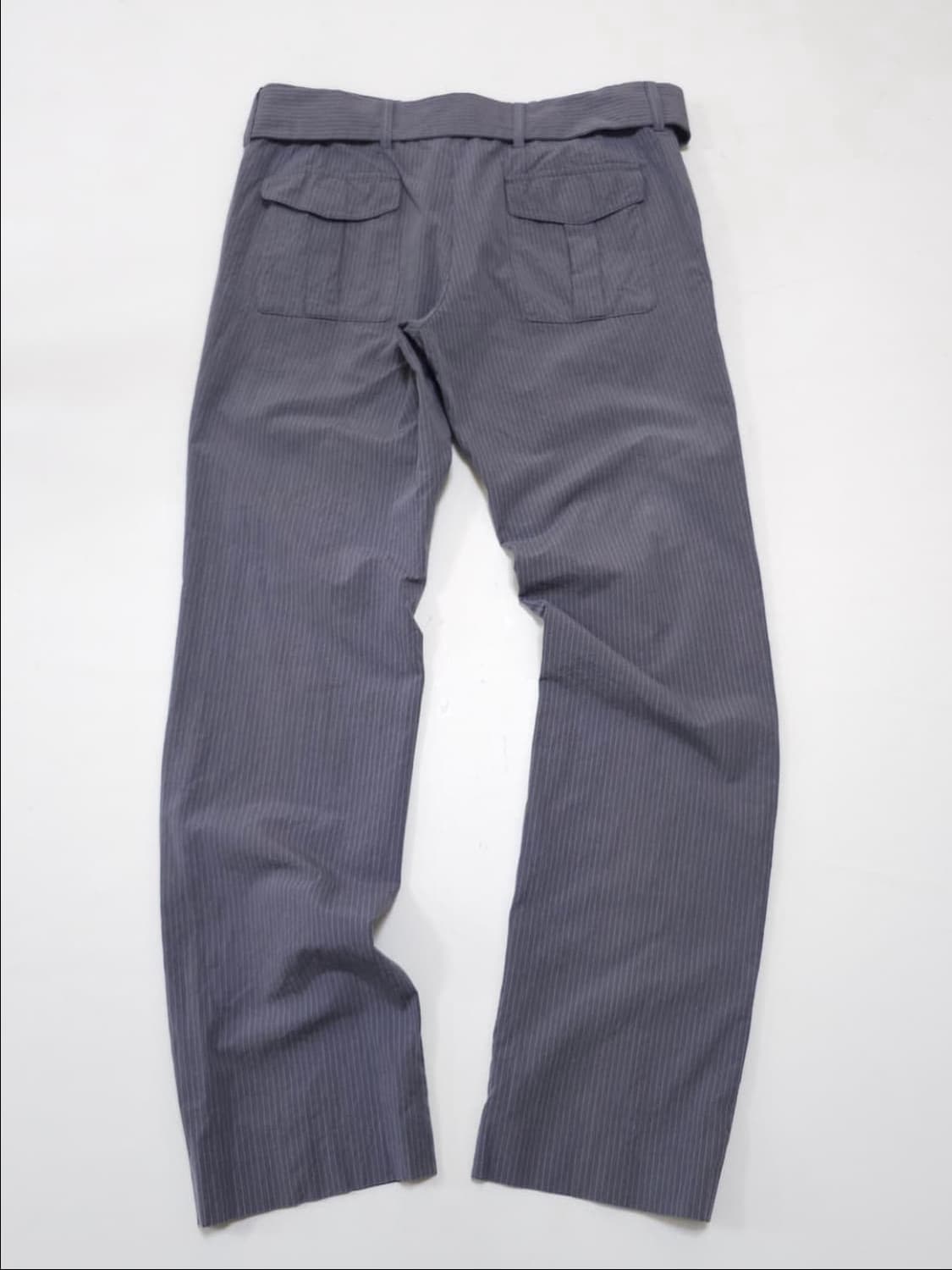 드리스반노튼 벨티드 스트라이프 팬츠 상품이미지2