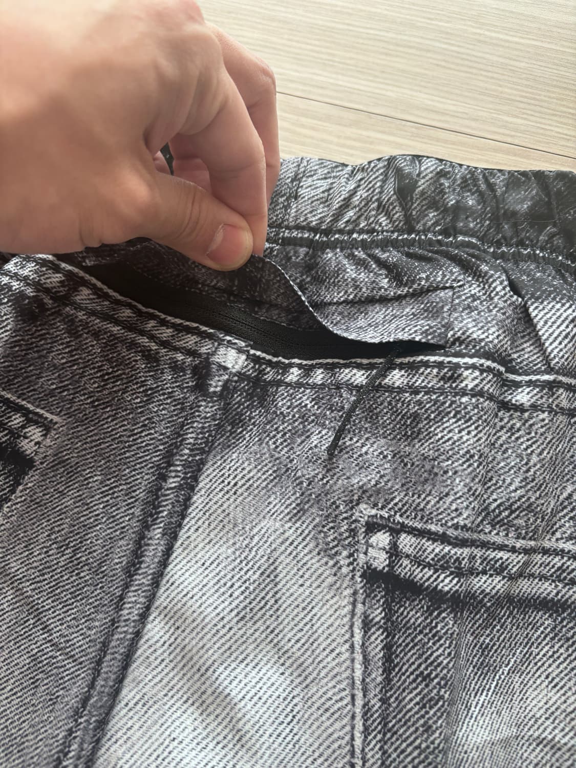 Satisfy 새티스파이 피스쉘 5인치 언라인드 쇼츠 블랙 데님 S 상품이미지6