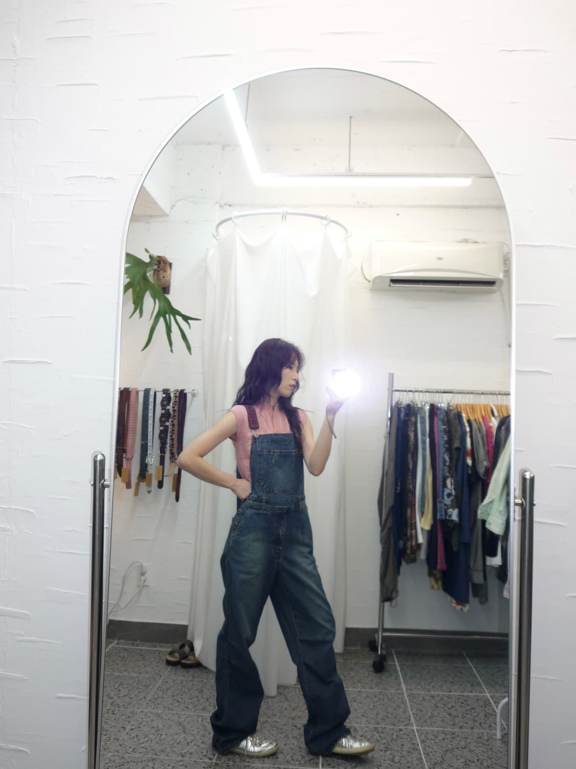 Deep blue denim overall 상품이미지3