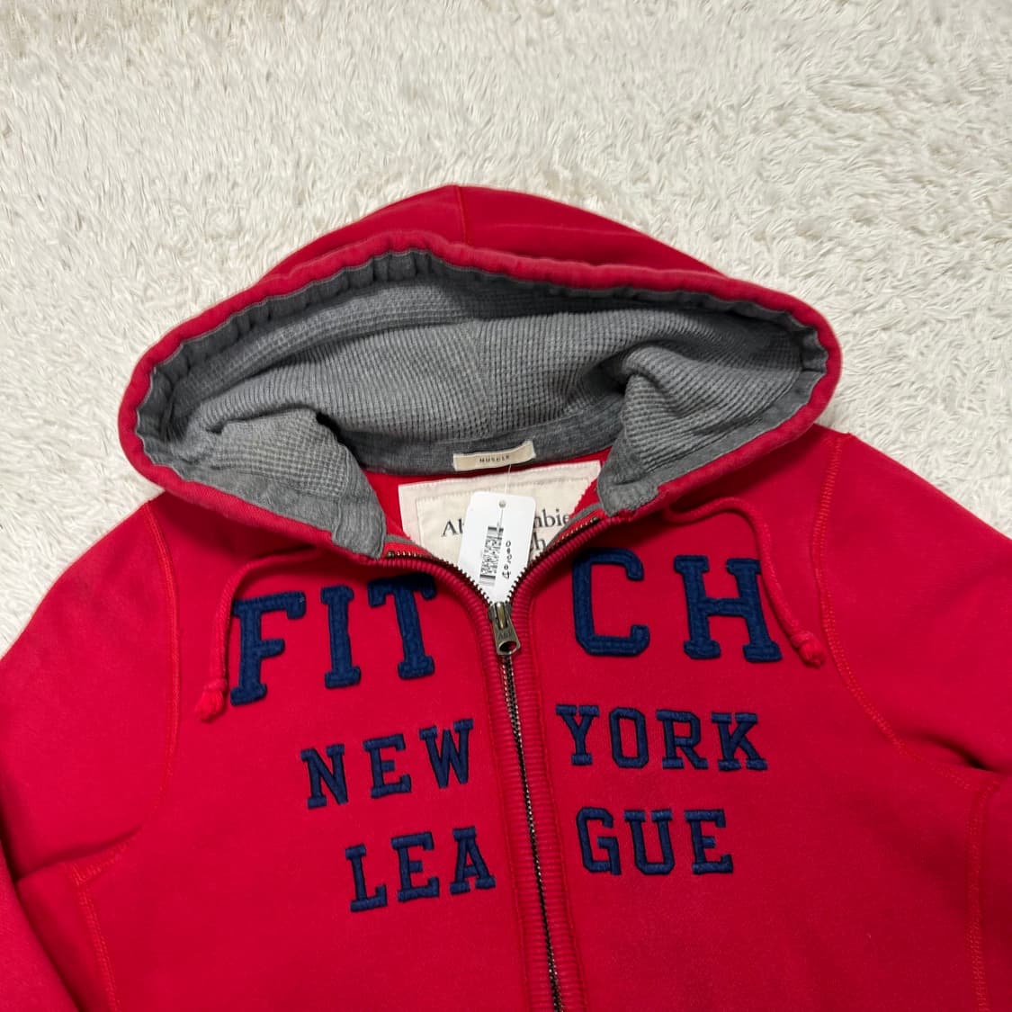 Abercrombie Red Hood Zip-up 상품이미지5