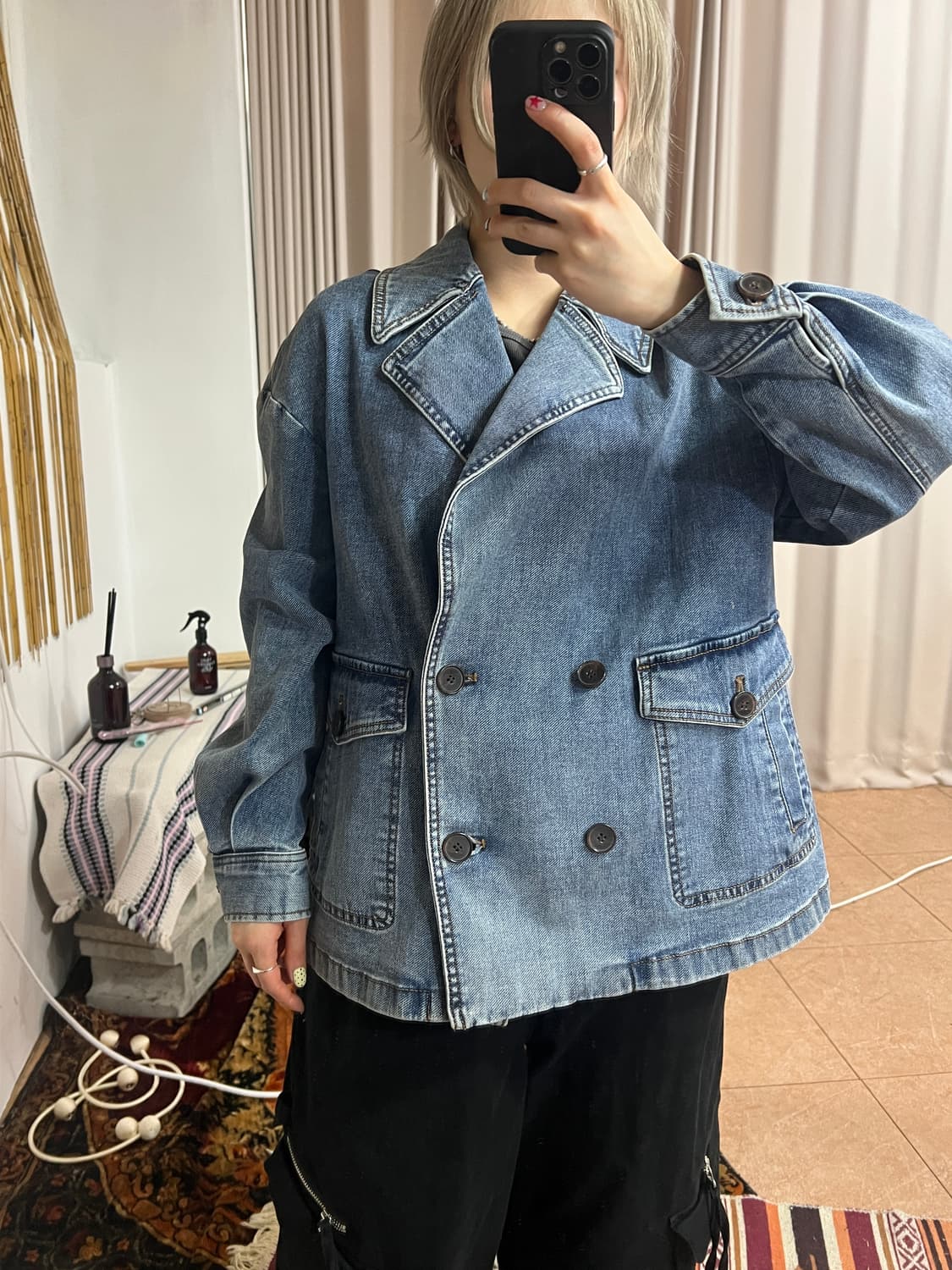 M12 X 디즈니 더블버튼 데님 자켓 상품이미지1