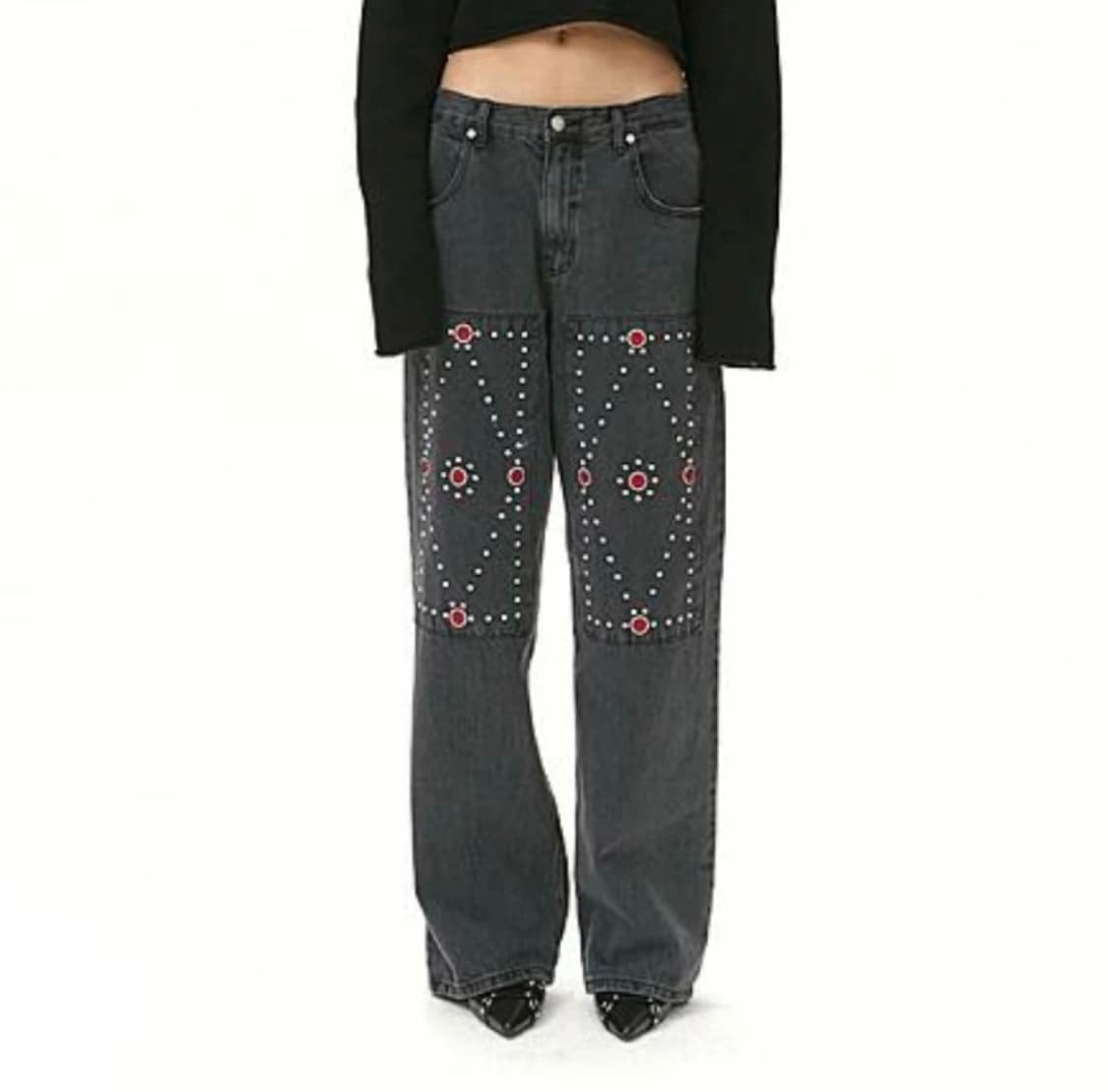 모어댄파라다이스 큐빅 데님 팬츠 상품이미지2