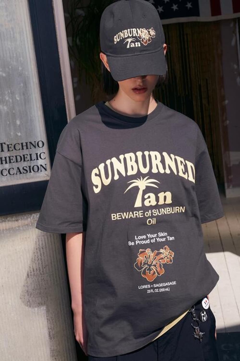 로어스 X 세이지가세이지 볼캡 모자 그레이 상품이미지4