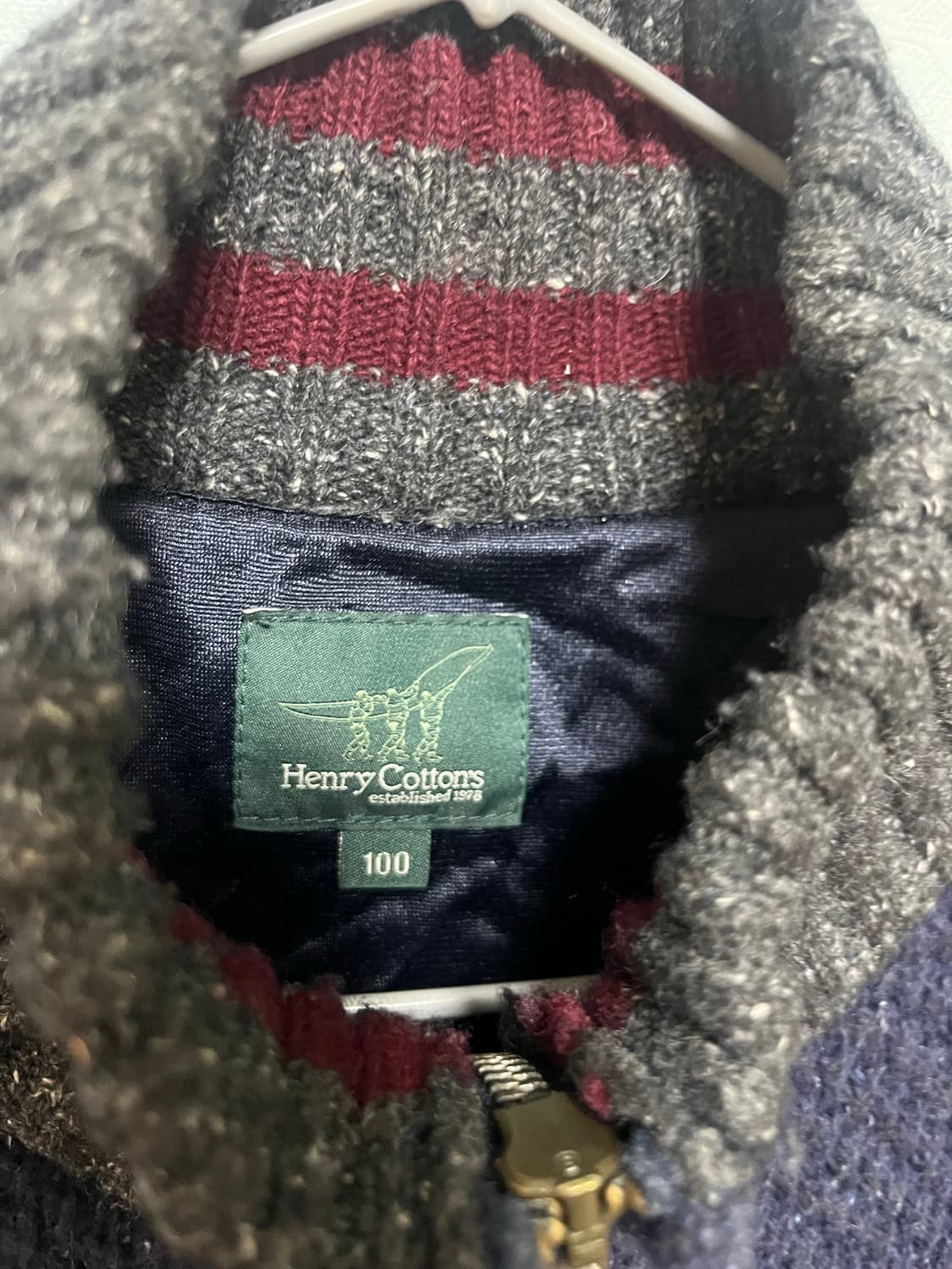 핸리코튼 남성 방풍 니트집업 상품이미지3