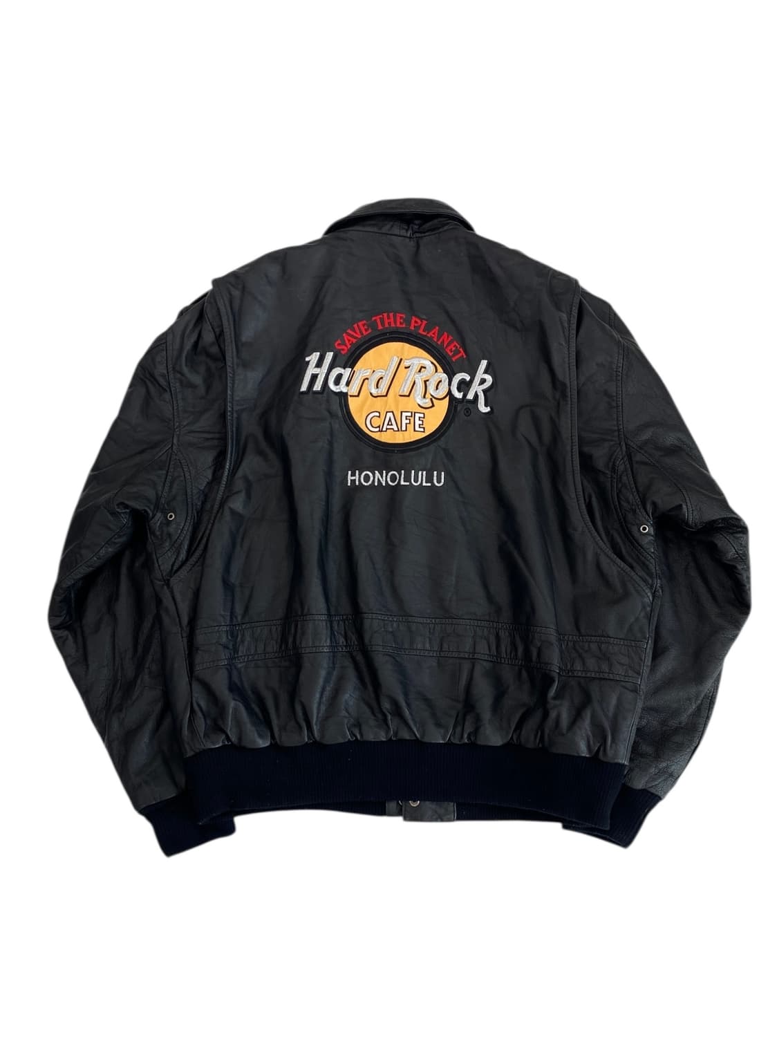 90's 하드락 카페 A-2 레더 자켓 상품이미지1